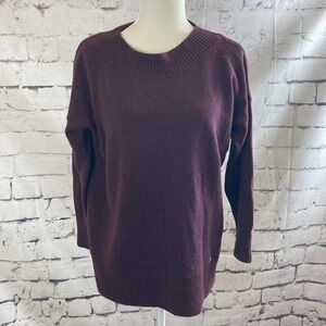 Pure Jill‎ Sweater Purple Womens Size Petite Medium Cotton Blend
